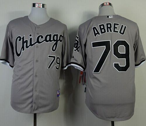 White Sox #79 Jose Abreu Grey Cool Base Stitched MLB Jerseys