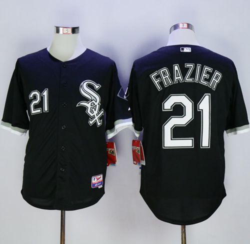 White Sox #21 Todd Frazier Black Cool Base Stitched MLB Jersey