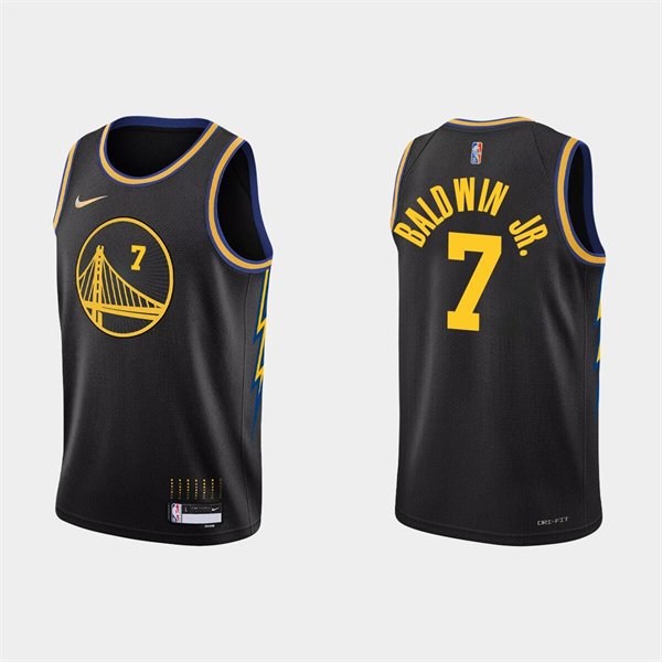 Golden State Warriors #7 Patrick Baldwin Jr. 2022 Black Stitched Basketball Jersey