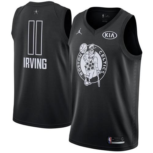 Nike Celtics #11 Kyrie Irving Black NBA Jordan Swingman 2018 All-Star Game Jersey