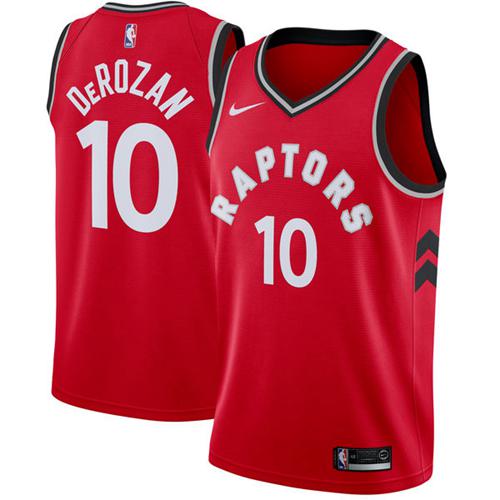 Nike Raptors #10 DeMar DeRozan Red NBA Swingman Icon Edition Jersey