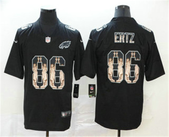 2020 Philadelphia Eagles #86 Zach Ertz 2019 Black Statue Of Liberty Stitched NFL Limited Jersey