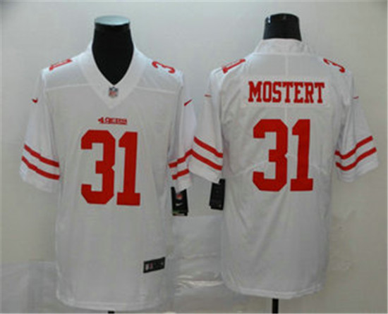 2020 San Francisco 49ers #31 Raheem Mostert White 2017 Vapor Untouchable Stitched NFL Limited Jersey