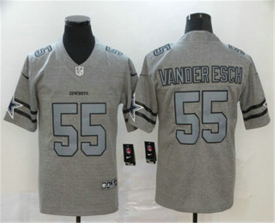 2020 Dallas Cowboys #55 Leighton Vander Esch 2019 Gray Gridiron Vapor Untouchable Stitched NFL Limit