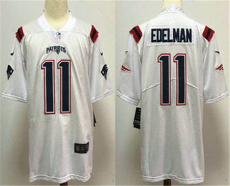 2020 New England Patriots #11 Julian Edelman White 2020 NEW Vapor Untouchable Stitched NFL Nike Limi