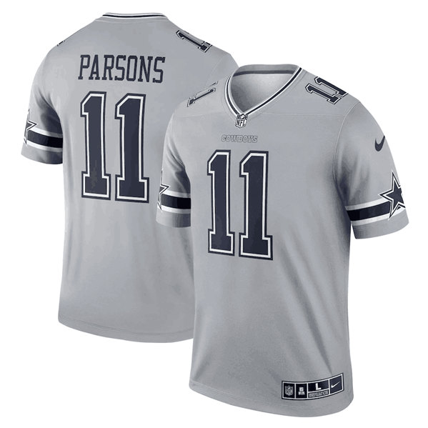 Dallas Cowboys #11 Micah Parsons Gray Stitched Game Jersey