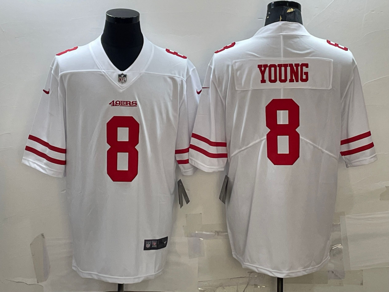 San Francisco 49ers #8 Steve Young White 2017 Vapor Untouchable Stitched NFL Limited Jersey