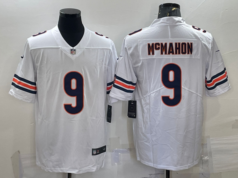 Chicago Bears #9 Jim McMahon White 2022 Vapor Untouchable Stitched NFL Limited Jersey