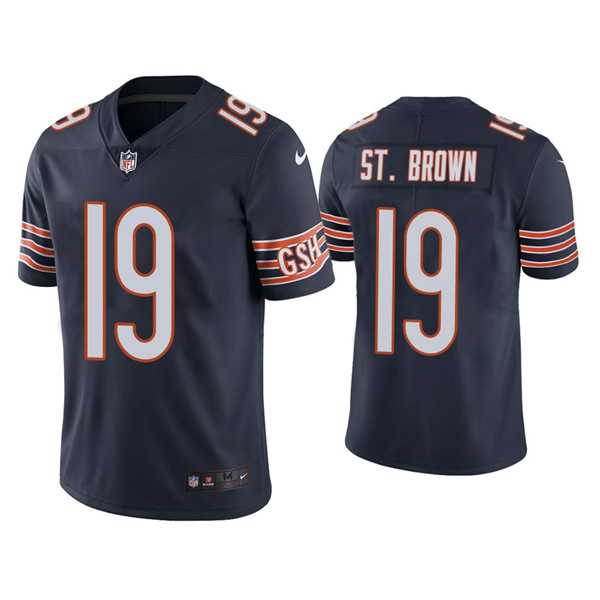 Chicago Bears #19 Equanimeous St. Brown Navy Vapor untouchable Limited Stitched Jersey