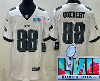 Philadelphia Eagles #88 Dallas Goedert Limited White Super Bowl LVII Vapor Jersey