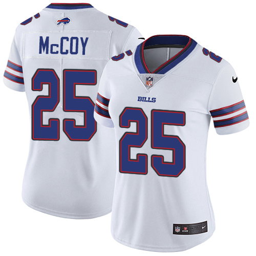 Nike Bills #25 LeSean McCoy White Women's Stitched NFL Vapor Untouchable Limited Jersey