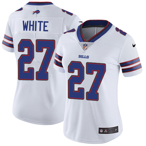 Nike Bills #27 Tre'Davious White White Women's Stitched NFL Vapor Untouchable Limited Jersey