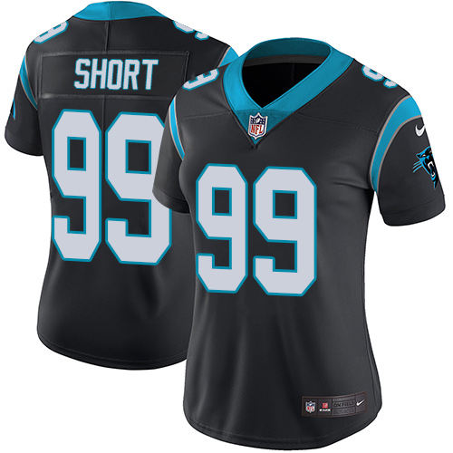 Nike Panthers #99 Kawann Short Black Team Color Women's Stitched NFL Vapor Untouchable Limited Jerse