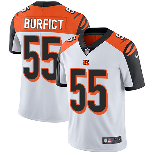 Nike Bengals #55 Vontaze Burfict White Men's Stitched NFL Vapor Untouchable Limited Jersey