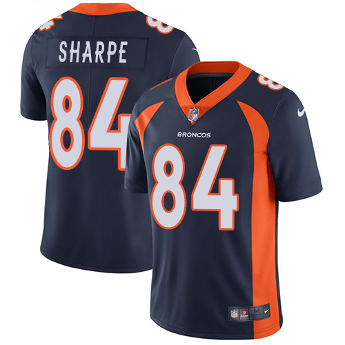 Nike Broncos #84 Shannon Sharpe Navy Blue Alternate Men's Stitched NFL Vapor Untouchable Limited Jer