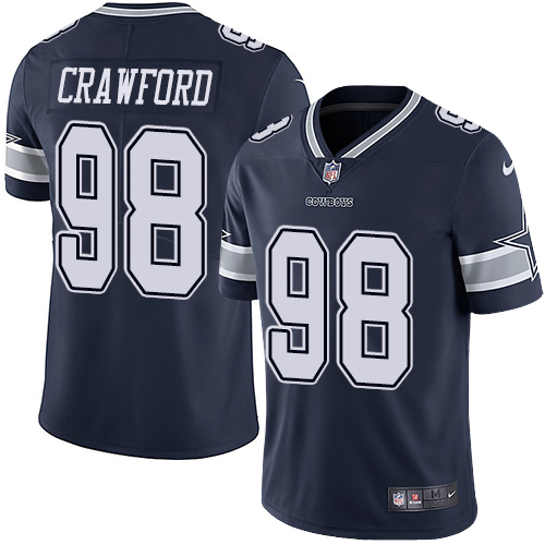 Nike Cowboys #98 Tyrone Crawford Navy Blue Team Color Men's Stitched NFL Vapor Untouchable Limited J