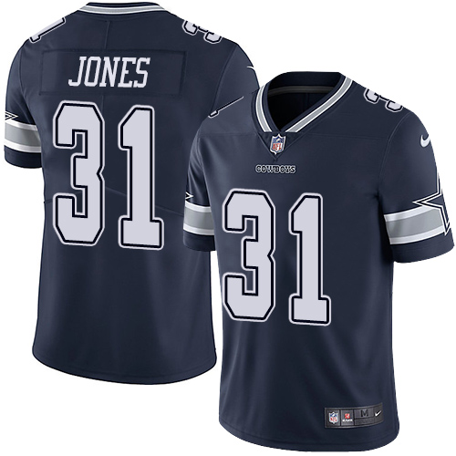 Nike Cowboys #31 Byron Jones Navy Blue Team Color Men's Stitched NFL Vapor Untouchable Limited Jerse