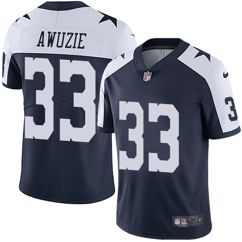 Nike Cowboys #33 Chidobe Awuzie Navy Blue Thanksgiving Men's Stitched NFL Vapor Untouchable Limited