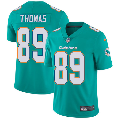 Nike Dolphins #89 Julius Thomas Aqua Green Team Color Men's Stitched NFL Vapor Untouchable Limited J