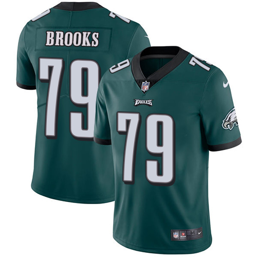 Nike Eagles #79 Brandon Brooks Midnight Green Team Color Men's Stitched NFL Vapor Untouchable Limite