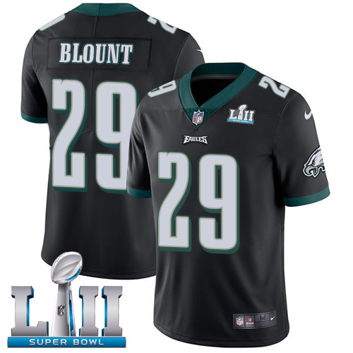 Nike Eagles #29 LeGarrette Blount Black Alternate Super Bowl LII Men's Stitched NFL Vapor Untouchabl