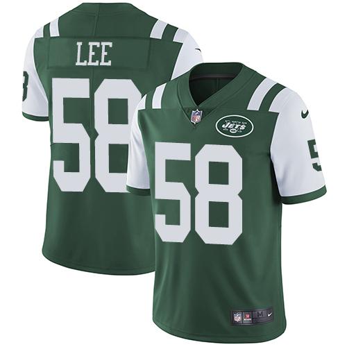 Nike Jets #50 Darron Lee Green Team Color Men's Stitched NFL Vapor Untouchable Limited Jersey