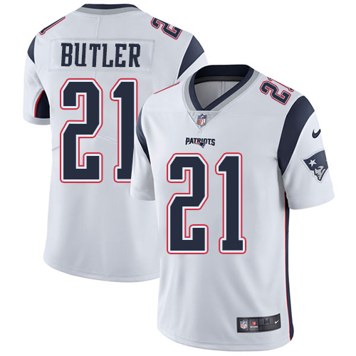 Nike Patriots #21 Malcolm Butler White Men's Stitched NFL Vapor Untouchable Limited Jersey