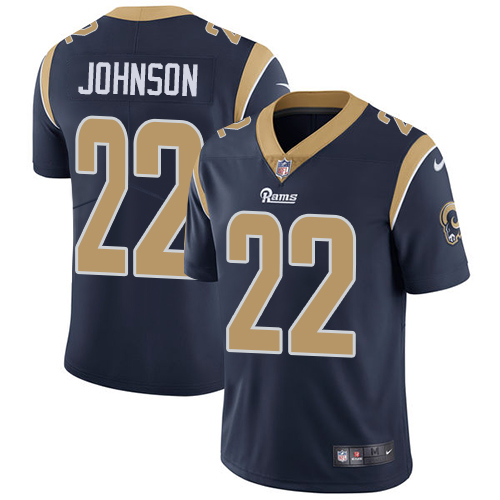 Nike Rams #22 Trumaine Johnson Navy Blue Team Color Men's Stitched NFL Vapor Untouchable Limited Jer