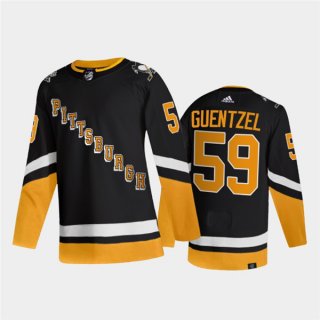 Pittsburgh Penguins #59 Jake Guentzel Black 2021-2022 Stitched Jersey