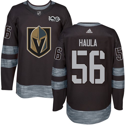 Adidas Golden Knights #56 Erik Haula Black 1917-2017 100th Anniversary Stitched NHL Jersey