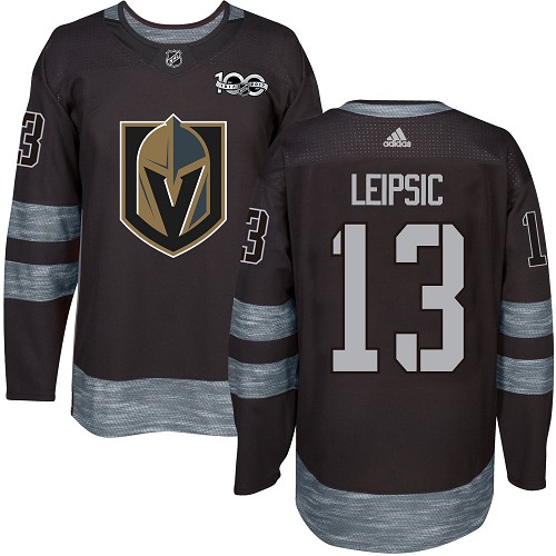 Adidas Golden Knights #13 Brendan Leipsic Black 1917-2017 100th Anniversary Stitched NHL Jersey