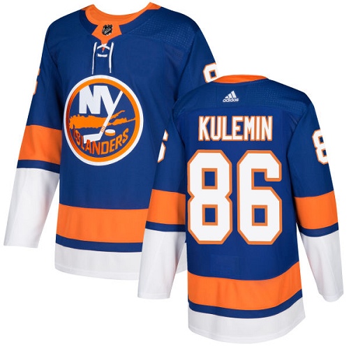 Adidas Islanders #86 Nikolay Kulemin Royal Blue Home Authentic Stitched NHL Jersey