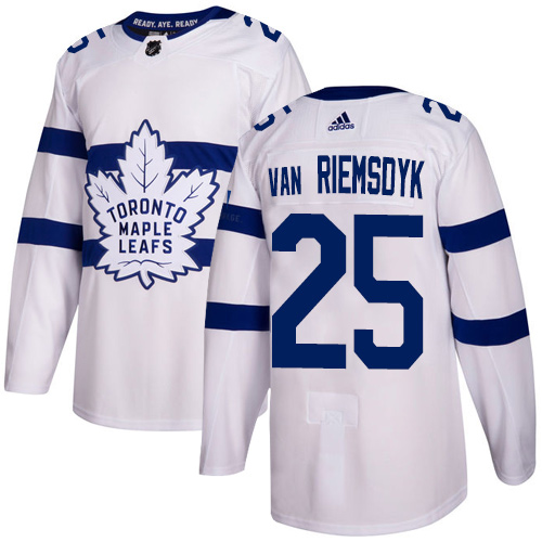 Adidas Maple Leafs #25 James Van Riemsdyk White Authentic 2018 Stadium Series Stitched NHL Jersey