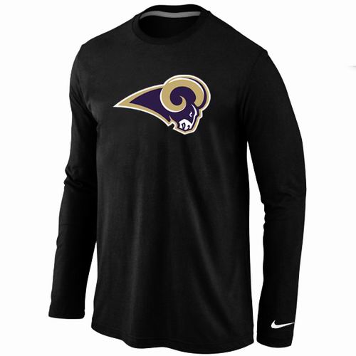 St.Louis Rams Logo Long Sleeve T-Shirt black