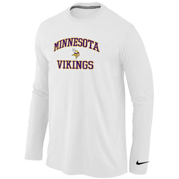 Minnesota Vikings Heart & Soul Long Sleeve T-Shirt White