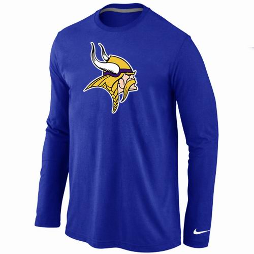 Minnesota Vikings Logo Long Sleeve T-Shirt BLUE