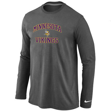 Minnesota Vikings Heart & Soul Long Sleeve T-Shirt D.Grey