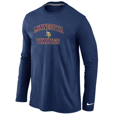 Minnesota Vikings Heart & Soul Long Sleeve T-Shirt D.Blue