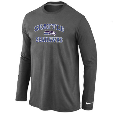 Seattle Seahawks Heart & Soul Long Sleeve T-Shirt D.Grey