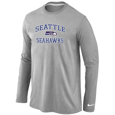 Seattle Seahawks Heart & Soul Long Sleeve T-Shirt Grey