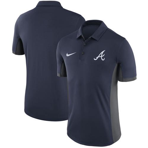 Atlanta Braves Nike Navy Franchise Polo