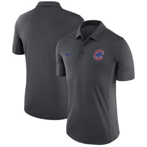 Chicago Cubs Nike Anthracite Franchise Polo