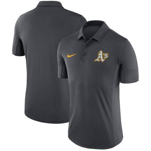 Oakland Athletics Nike Anthracite Franchise Polo