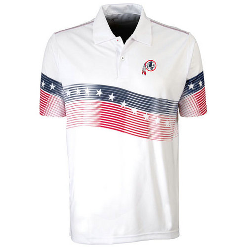 Washington Redskins White Antigua Patriot Polo