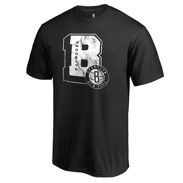 Brooklyn Nets Fanatics Branded Black Letterman T-Shirt