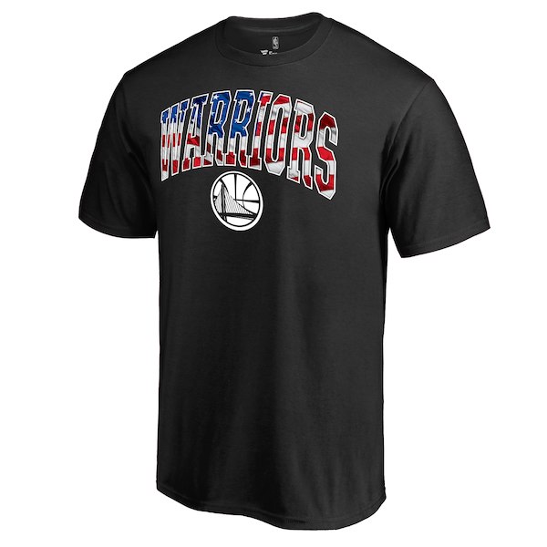 Golden State Warriors Fanatics Branded Black Banner Wave T-Shirt