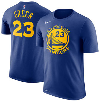 Golden State Warriors 23 Draymond Green Nike Royal Name & Number Performance T-Shirt