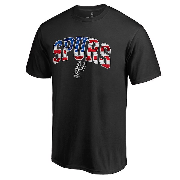 San Antonio Spurs Black Banner Wave T-Shirt