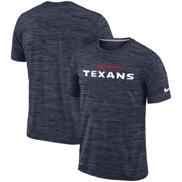 Houston Texans Navy Velocity Performance T-Shirt