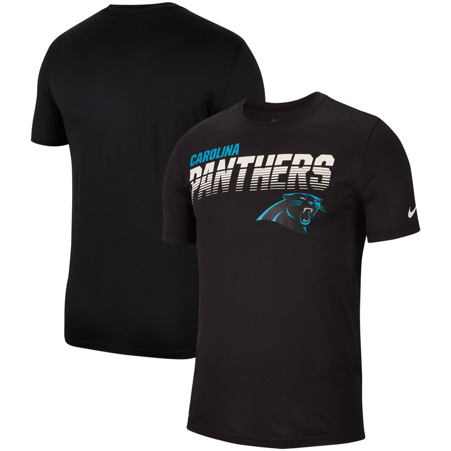 Carolina Panthers Sideline Line of Scrimmage Legend Performance T Shirt Black